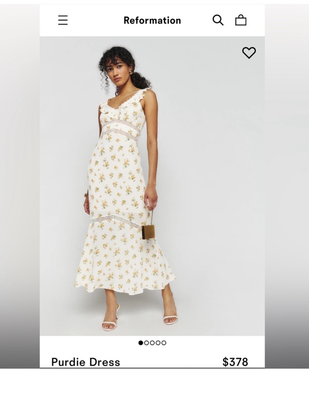 Reformation Purdie  Dress in Nicola Print